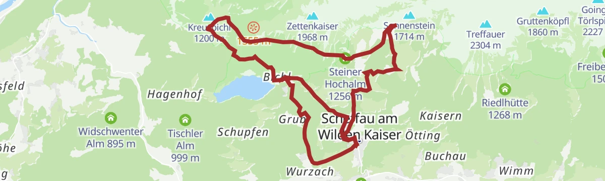 Route map: Kaiserblüte - Etappe Wasser